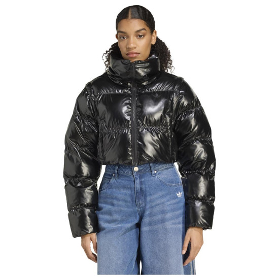 Adidas Γυναικείο μπουφάν Essentials Glossy 2in1 Cropped Puffer